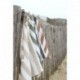 Tissu Landes Toile Grosse Rayure Kaki