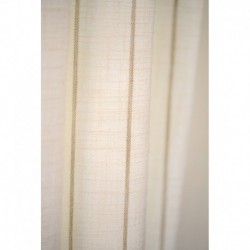 Tissu Dune Toile Rayée Beige 