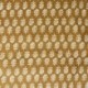 Tissu Blockprint Imprimé Tampons Mains Matelassé Double Face Géométrique Jaune Bleu