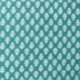 Tissu Blockprint Impression Tampons Mains Feuille Fond Turquoise