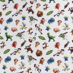 Tissu Licence Toy Story Fond Blanc