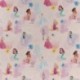 Tissu Licence Princesse Fond Rose