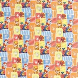 Tissu Licence Pat Patrouille Comic Multico