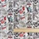Tissu Licence Justice League Fond Blanc Blanc