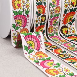 Galon jacquard éventails