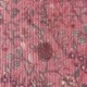Tissu Blockprint Imprimé Tampons Mains Matelassé Double Face Rose Bleu