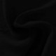 Tissu Viscose Polyester Uni Noir 