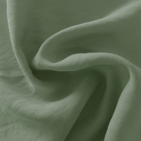 Tissu Viscose Polyester Uni Kaki