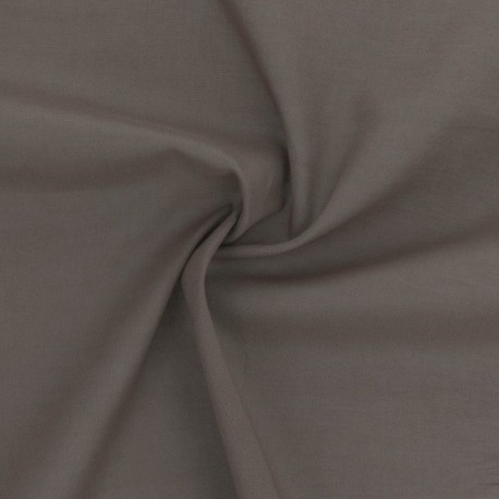 Tissu Voile de Coton Elsa Gris Foncé 