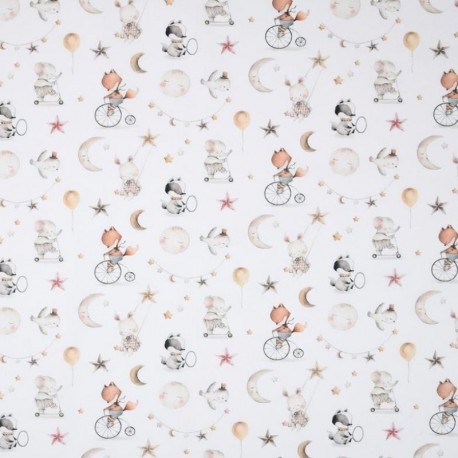 Tissu Impression Digitale Sleepy Naturel
