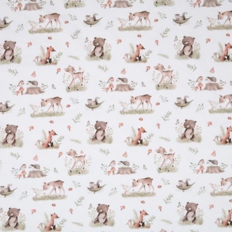 Tissu Impression Digitale Roury Naturel