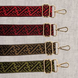 Bandouliere motifs geometriques 40x135cm