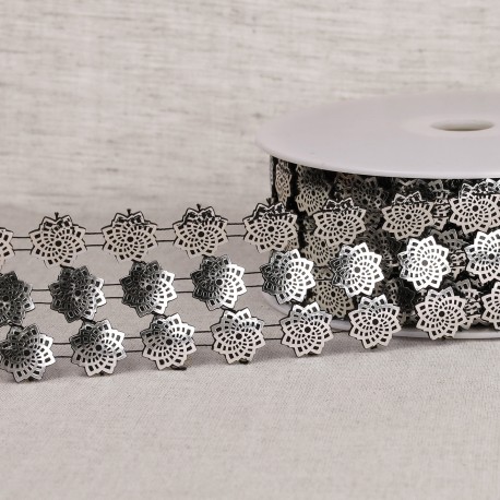Galon paillettes 3 rangs