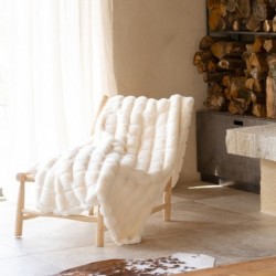 Tissu Fausse Fourrure Pelissa Ecru