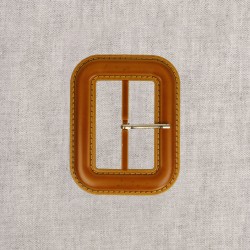 Boucle ceinture 6cm Camel