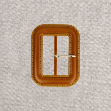 Boucle ceinture 6cm Camel