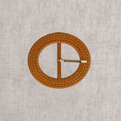 Boucle ceinture 5cm Camel