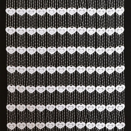 Modulable Macramé Largeur 60cm Coeur Blanc
