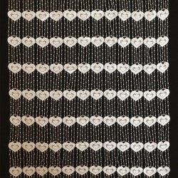 Modulable Macramé Largeur 60cm Coeur Ecru 