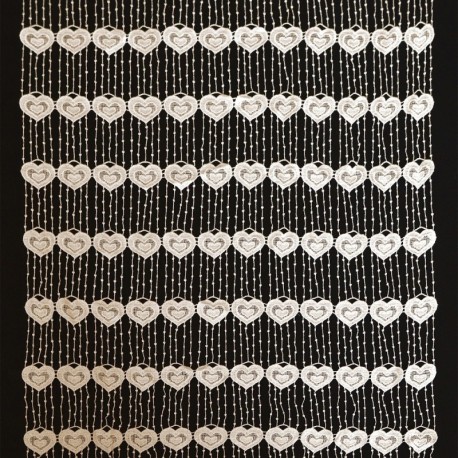Modulable Macramé Largeur 60cm Coeur Ecru 