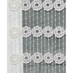 Modulable Macramé Largeur 60cm Fleur Blanc 