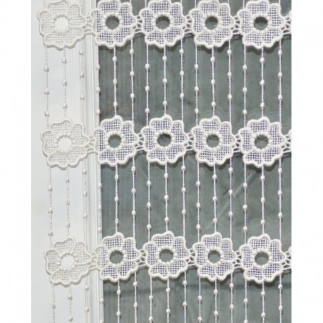 Modulable Macramé Largeur 60cm Fleur Blanc 