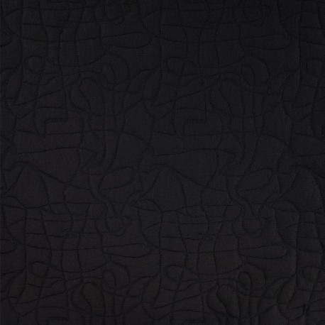 Tissu Jacquard Bubble 3d Noir 