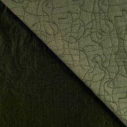 Tissu Jacquard Bubble 3d Kaki