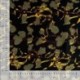 Tissu Satin de Viscose Imprimé Fleurs Kaki 