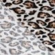 Tissu Satin de Viscose Imprimé Léopard Sable