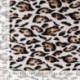 Tissu Satin de Viscose Imprimé Léopard Sable