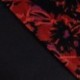 Tissu Polyviscose Imprimé Fleurs Rouge