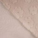 Tissu Fausse Fourrure Imprimé Fleur Sable 
