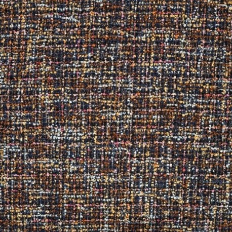 Tissu Boucle Mia Bleu Marine 