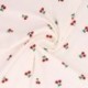Tissu Jersey Côtelé Imprimé Cerise