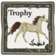 Ecussons cheval trophy - Blanc