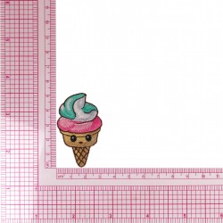 M ecusson fun food - Cornet de glace