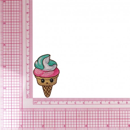 M ecusson fun food - Cornet de glace