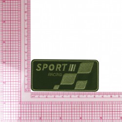M ecusson sport racing - Vert