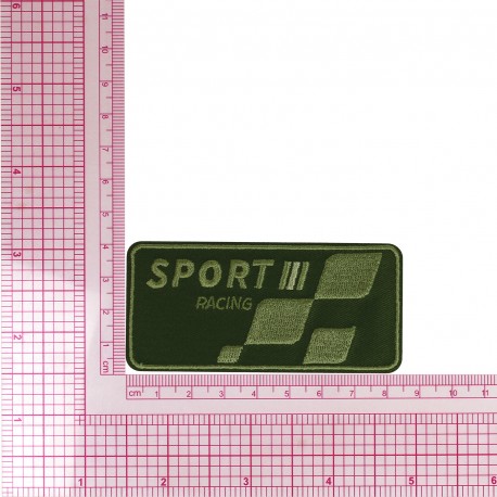 M ecusson sport racing - Vert