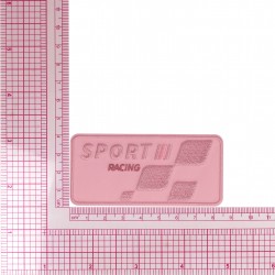 M ecusson sport racing - Rose