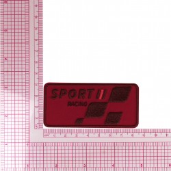 M ecusson sport racing - Rouge