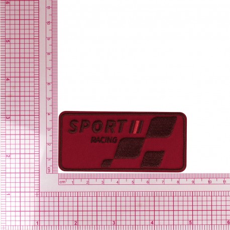 M ecusson sport racing - Rouge