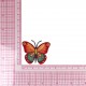 S ecusson papillon - Orange