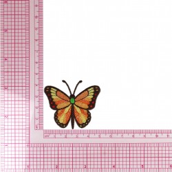 S ecusson papillon - Orange