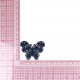S ecusson papillon dentelle - Marine
