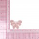 S ecusson papillon dentelle - Rose