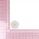S ecusson fleur dentelle - Blanc