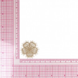 S ecusson fleur dentelle - Lin
