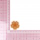 S ecusson fleur dentelle - Orange